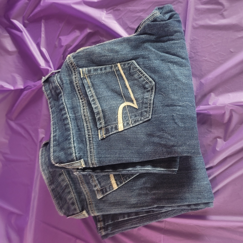 American Eagle Outfitters Blue Boot Cut Jeans with Classic Style